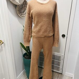 on point Victoria Secret Cozy Tan  Women's Pants & Jumpsuit Set